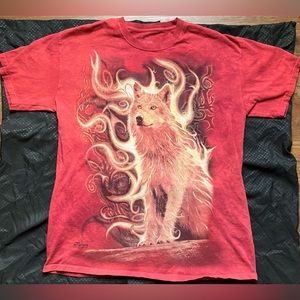 Red wolf tee shirt